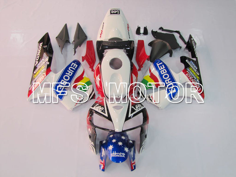 Carénage ABS injecté Honda CBR600RR 2005-2006 - Eutobet - Rouge Noir Blanc - MFS6377