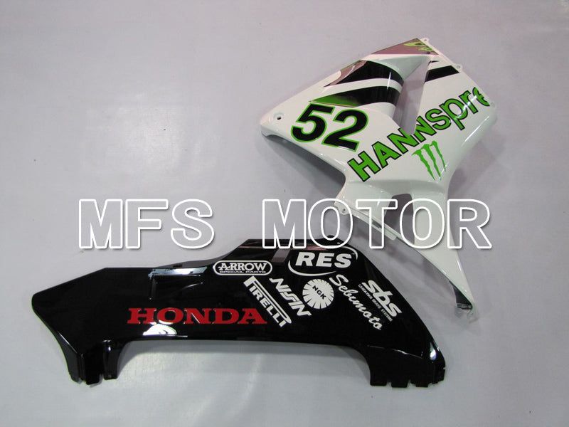 Carénage ABS injecté Honda CBR600RR 2005-2006 - HANN Spree - Noir Blanc Vert - MFS6378