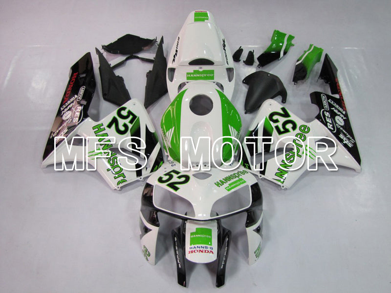 Carénage ABS injecté Honda CBR600RR 2005-2006 - HANN Spree - Noir Blanc Vert - MFS6378