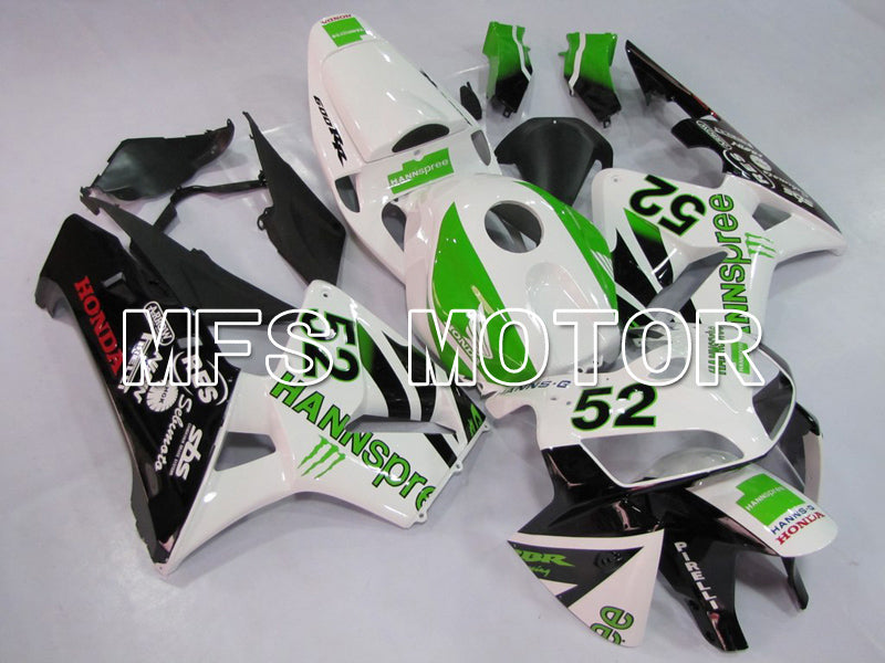 Carénage ABS injecté Honda CBR600RR 2005-2006 - HANN Spree - Noir Blanc Vert - MFS6378