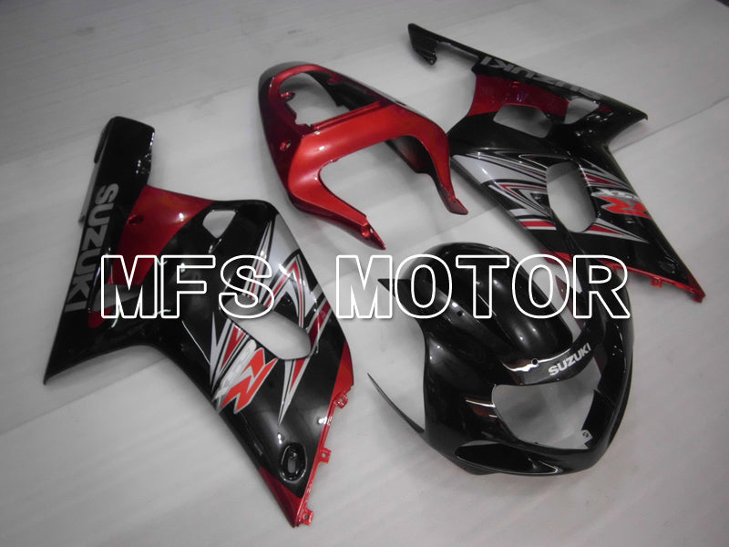 Suzuki GSXR600 2001-2003 Injection ABS Fairing - Factory Style - Black Red - MFS6422