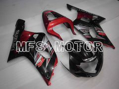 Suzuki GSXR600 2001-2003 Injection ABS Fairing - Factory Style - Black Red - MFS6422
