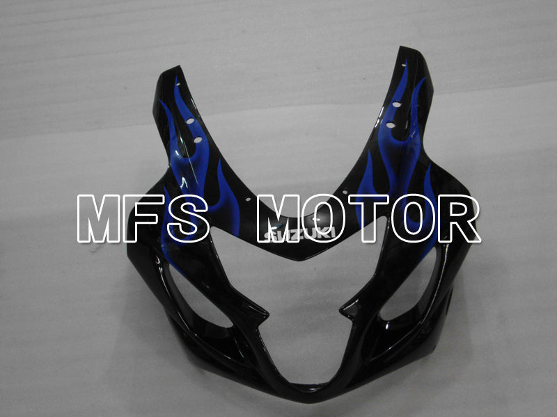 Suzuki GSXR600 GSXR750 2004-2005 Injection ABS Fairing - Flame - Black Blue - MFS6424