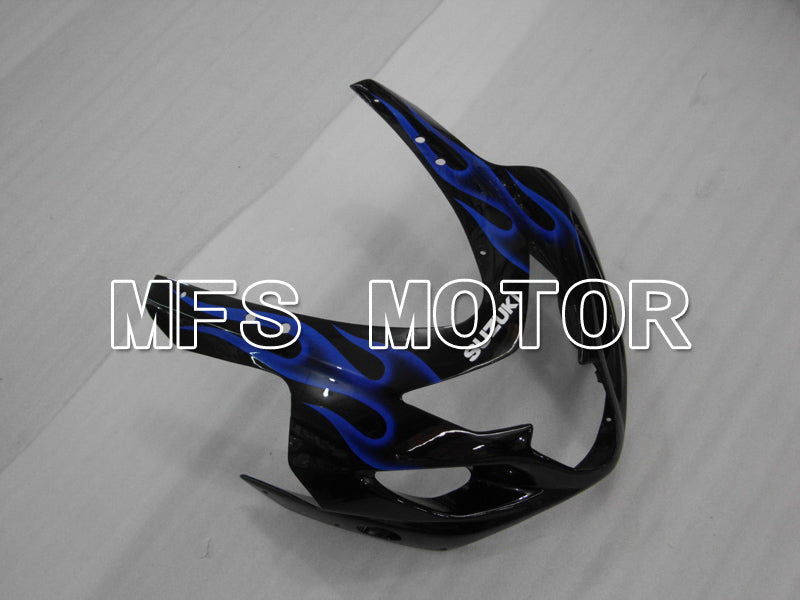 Suzuki GSXR600 GSXR750 2004-2005 Injection ABS Fairing - Flame - Black Blue - MFS6424