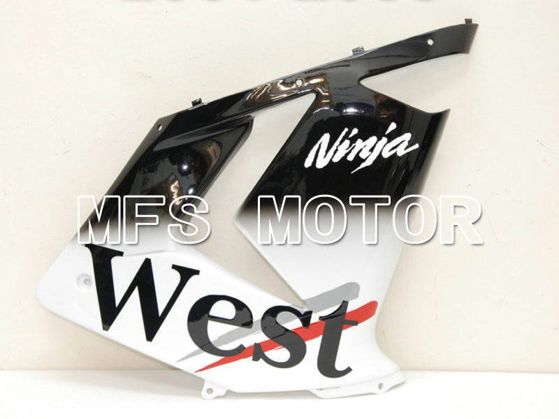 Kawasaki NINJA ZX10R 2004-2005 Injection ABS Fairing - West - Black White - MFS6445