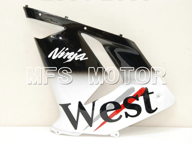 Kawasaki NINJA ZX10R 2004-2005 Injection ABS Fairing - West - Black White - MFS6445