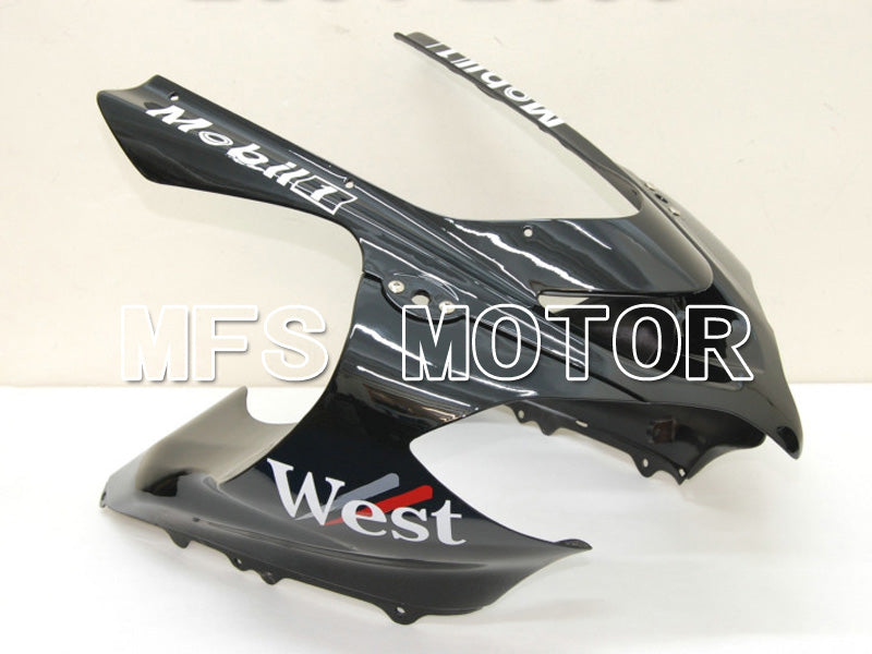 Kawasaki NINJA ZX10R 2004-2005 Injection ABS Fairing - West - Black White - MFS6445