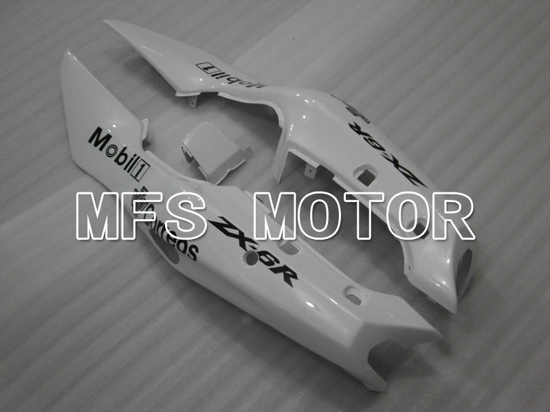 Kawasaki NINJA ZX6R 1994-1997 ABS Fairing - West - Black White - MFS6449
