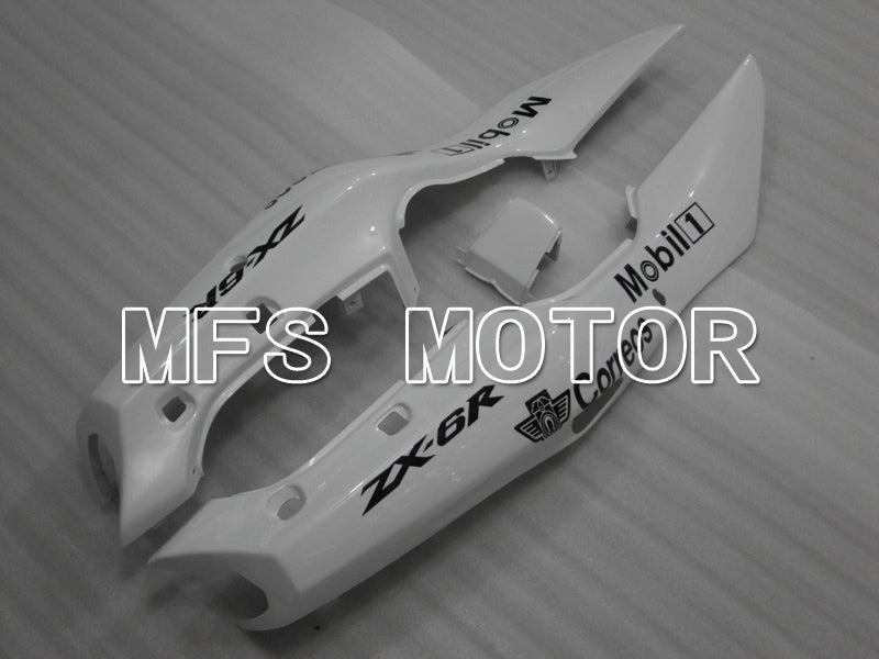 Kawasaki NINJA ZX6R 1994-1997 ABS Fairing - West - Black White - MFS6449