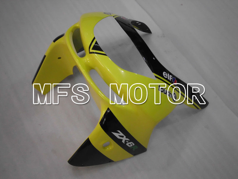 Kawasaki NINJA ZX6R 1998-1999 ABS Fairing - Monster - Black Yellow - MFS6455