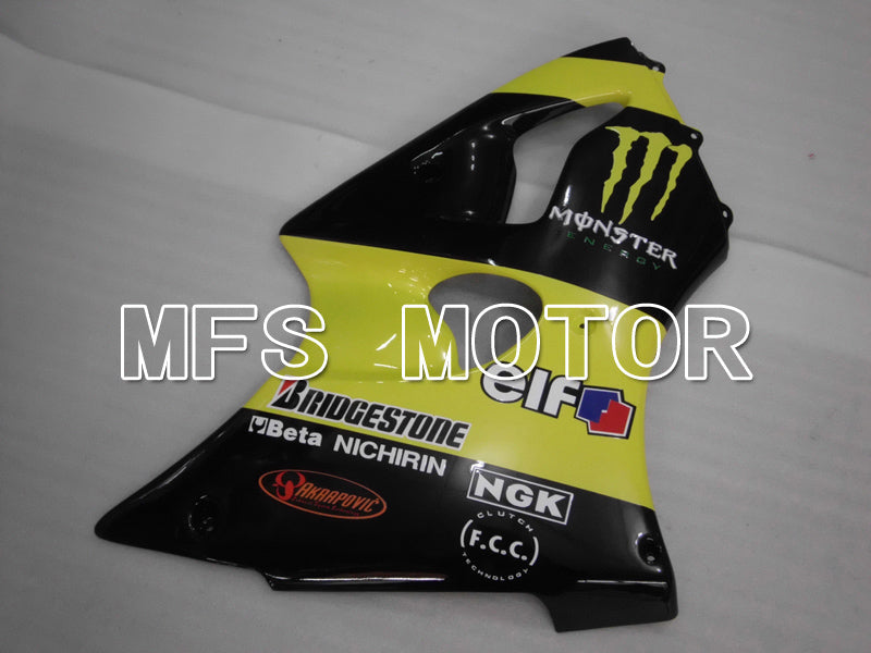Kawasaki NINJA ZX6R 1998-1999 ABS Fairing - Monster - Black Yellow - MFS6455