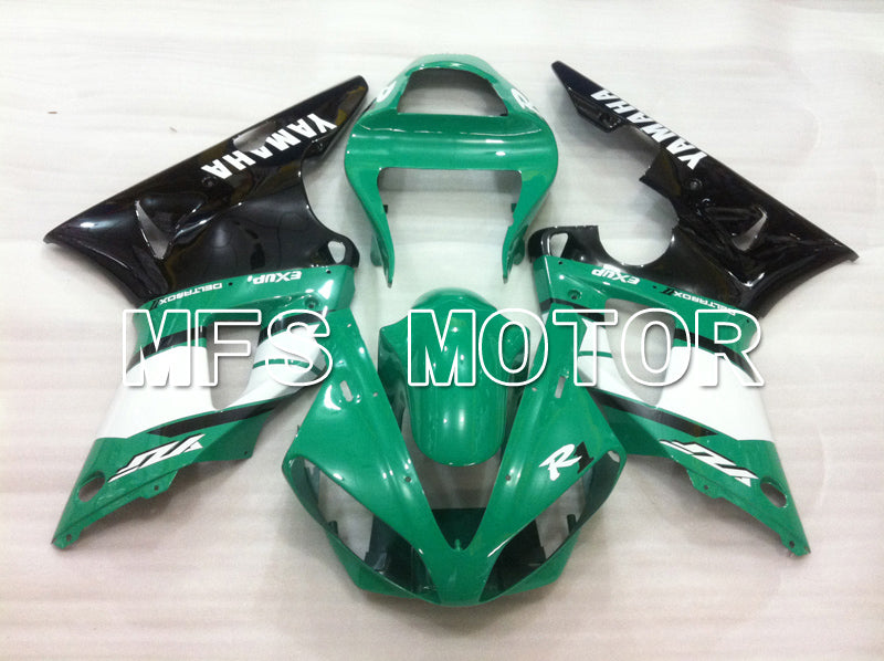 Yamaha YZF-R1 2000-2001 Injection ABS Fairing - Factory Style - Black Green White - MFS6456