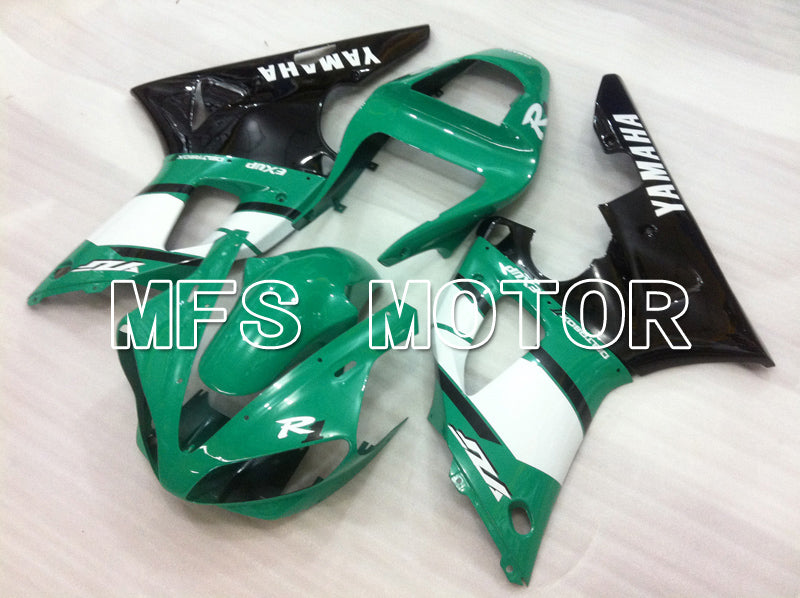 Yamaha YZF-R1 2000-2001 Injection ABS Fairing - Factory Style - Black Green White - MFS6456