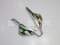 Honda CBR600RR 2007-2008 Injection ABS verkleidung - Factory Style - Grün Silber - MFS6417
