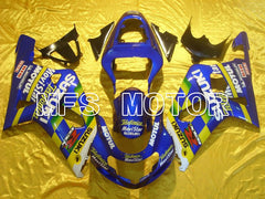 Suzuki GSXR600 2001-2003 Injection ABS Fairing - Movistar - Yellow Blue - MFS4570