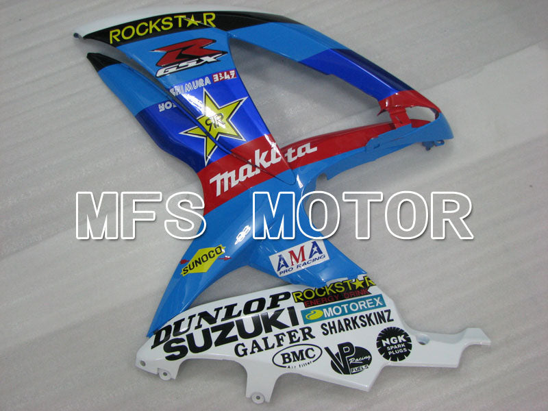 Suzuki GSXR600 GSXR750 2008-2010 Injection ABS Fairing - Rockstar - Blue White - MFS2476
