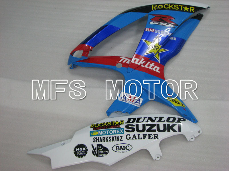 Suzuki GSXR600 GSXR750 2008-2010 Injection ABS Fairing - Rockstar - Blue White - MFS2476