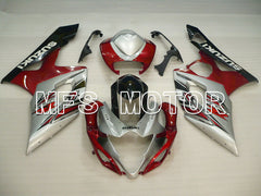 Suzuki GSXR1000 2005-2006 Injection ABS Fairing - Factory Style - Red Silver - MFS2663
