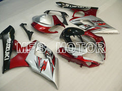 Suzuki GSXR1000 2005-2006 Injection ABS Fairing - Factory Style - Red Silver - MFS2663