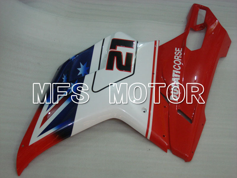 Ducati 848 / 1098 / 1198 2007-2011 Injection ABS Fairing - Others - Red White - MFS4154