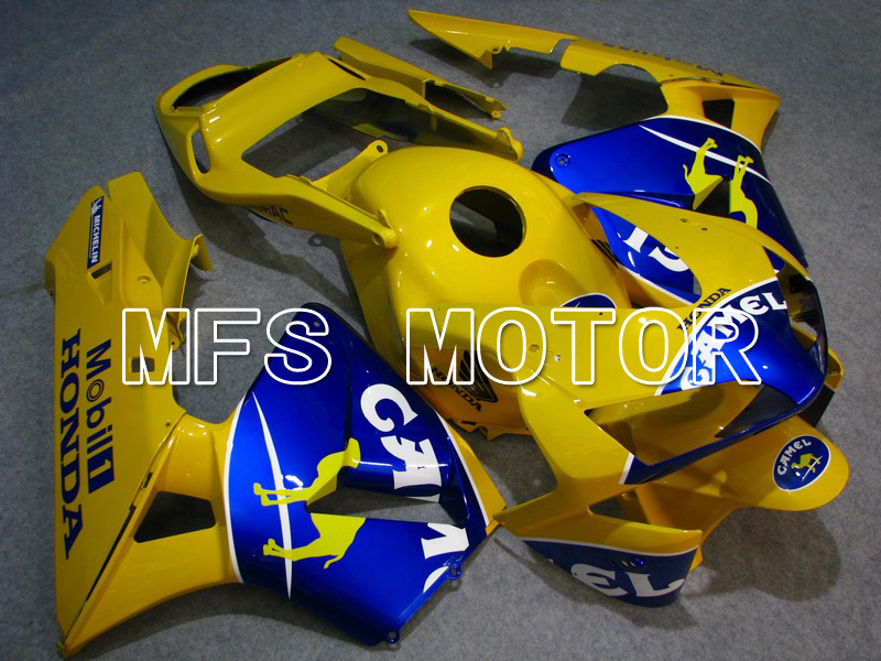 Honda CBR600RR 2003-2004 ABS Injection Fairing - Camel - Yellow Blue - MFS5141