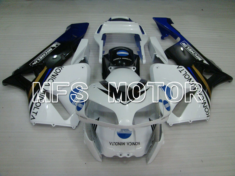 Honda CBR600RR 2003-2004 Injection ABS Fairing - Konica Minolta - White Black Blue - MFS2064