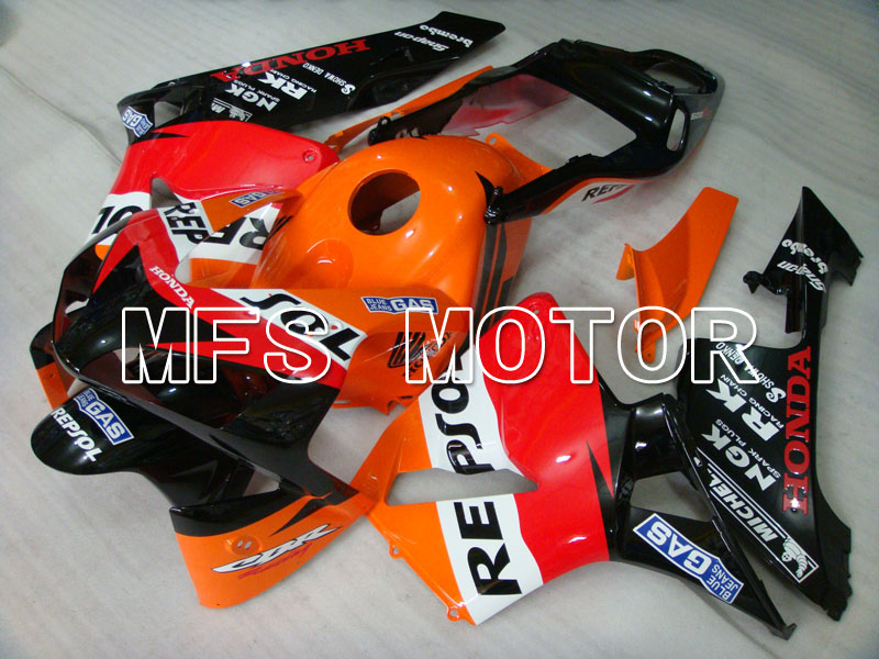 Honda CBR600RR 2003-2004 Injection ABS Fairing - Repsol - Orange Red Black - MFS2078