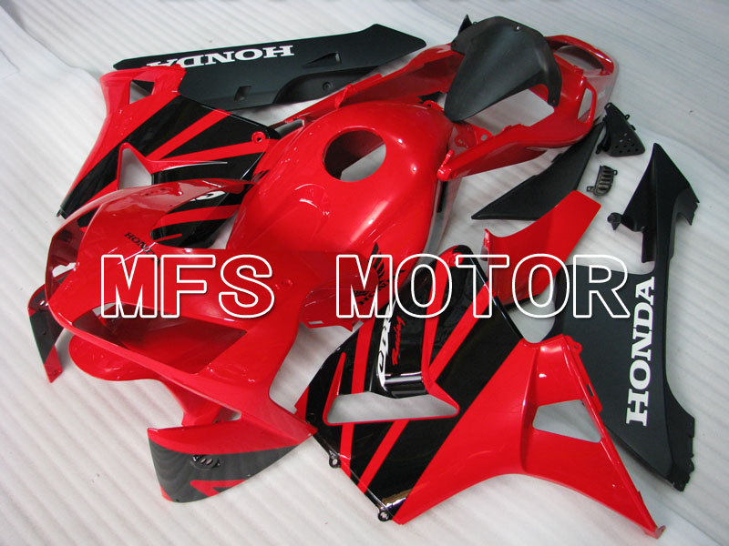 Honda CBR600RR 2003-2004 ABS Injection Fairing - Fábrica Style - rojo Negro - MFS2095