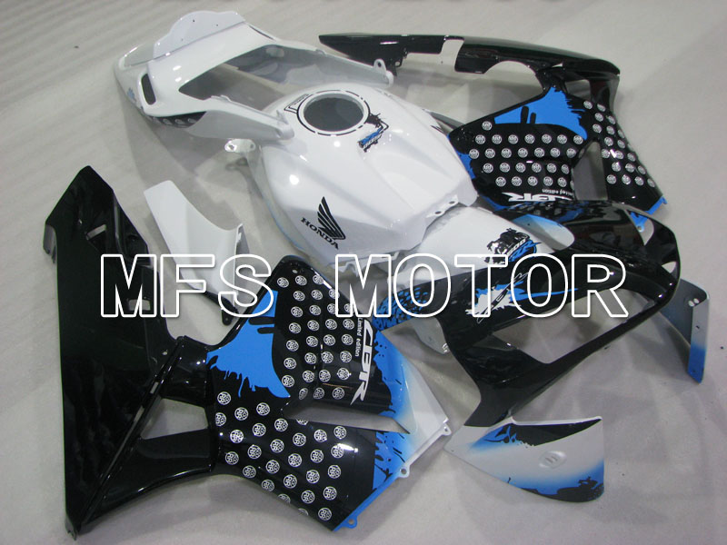 Honda CBR600RR 2003-2004 ABS Injection Fairing - Customize - Black White blue - MFS2104