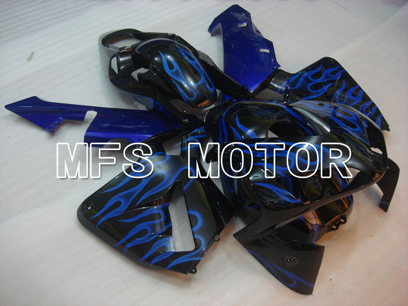 Honda CBR600RR 2003-2004 ABS Injection Fairing - Flame - Negro Azul - MFS2130