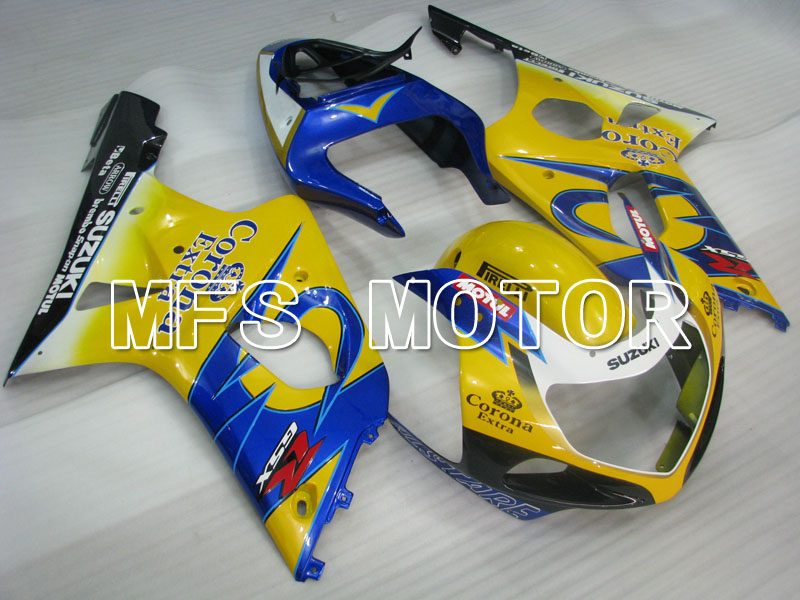 Suzuki GSXR750 2000-2003 Injection ABS Fairing - Factory Style - Black Yellow Blue - MFS6954