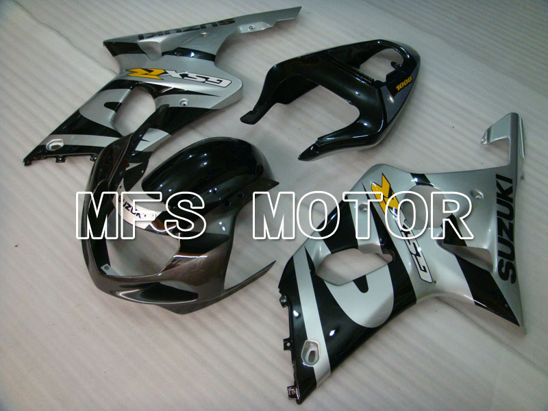 Suzuki GSXR750 2000-2003 Injection ABS Fairing - Factory Style - Black Silver - MFS6952