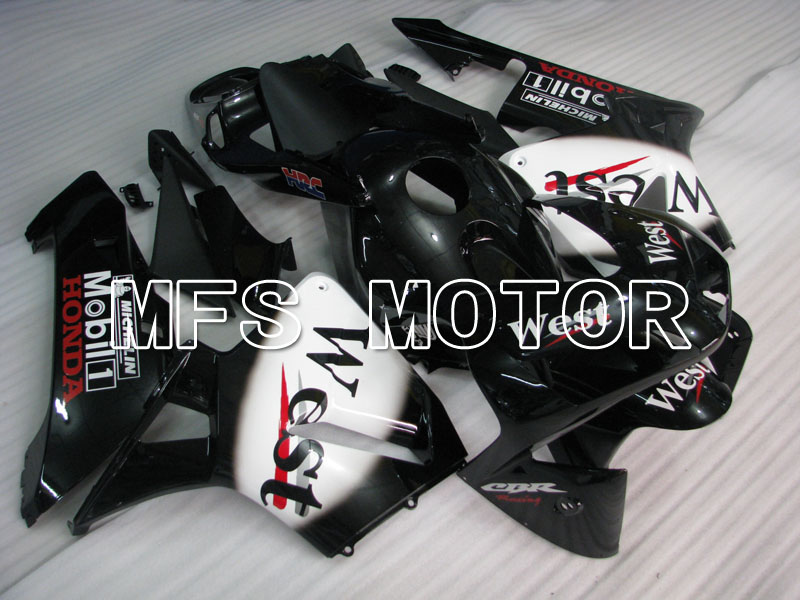 Honda CBR600RR 2003-2004 ABS Injection Carénage - West - blanc Noir - MFS2139