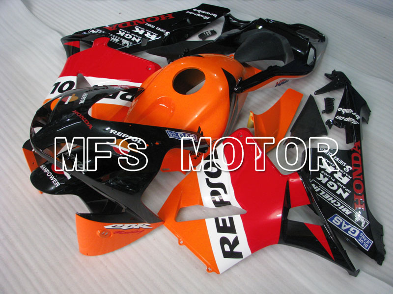 Honda CBR600RR 2003-2004 ABS Injection Fairing - Repsol - rojo naranja Negro - MFS2143