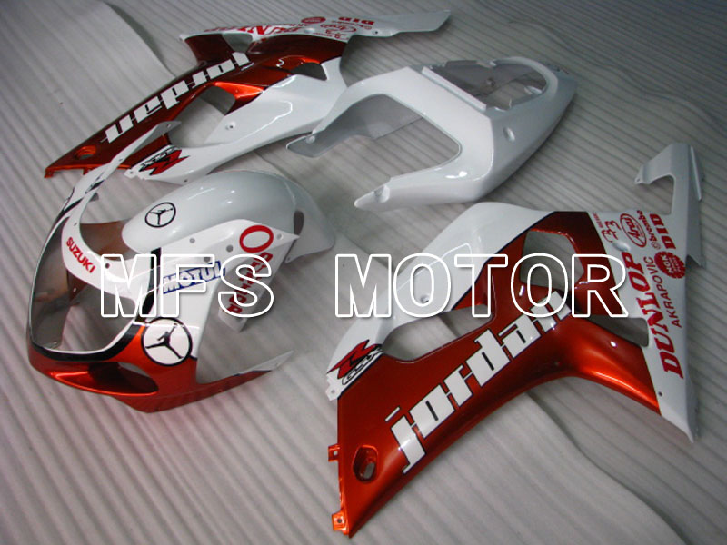 Suzuki GSXR750 2000-2003 Carenado ABS de inyección - Jordan - rojo Blanco - MFS6974