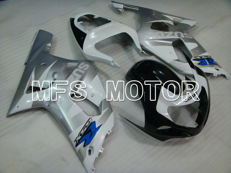 Suzuki GSXR750 2000-2003 Injection ABS Fairing - Factory Style - Black White Silver - MFS6989