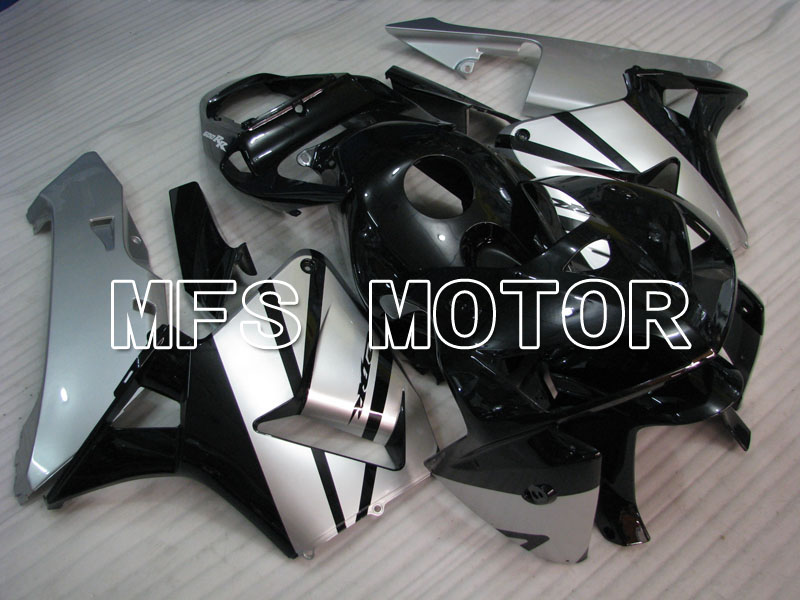 Honda CBR600RR 2005-2006 Injektion ABS Verkleidung - Fabrik Style - Schwarz Silber - MFS2187