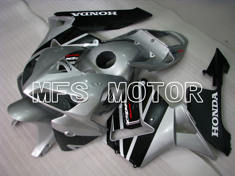 Honda CBR600RR 2005-2006 Injektion ABS Verkleidung - Fabrik Style - Silber Schwarz - MFS2194