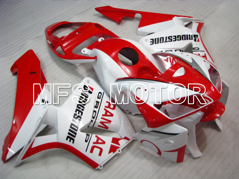 Honda CBR600RR 2005-2006 Carenado ABS de inyección - PRAMAC - Blanco rojo - MFS2217