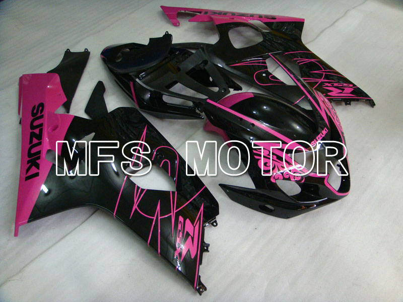 Suzuki GSXR600 GSXR750 2004-2005 Injection ABS Fairing - Factory Style - Black Pink - MFS2264