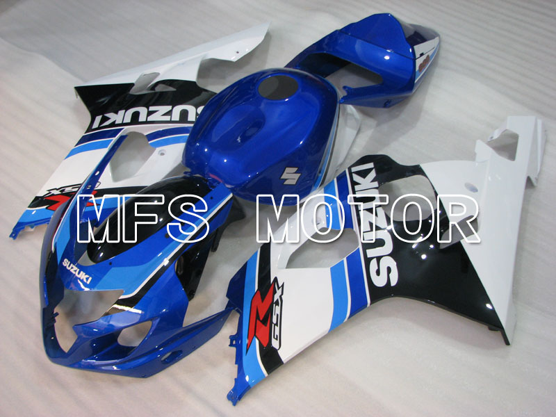 Suzuki GSXR600 GSXR750 2004-2005 Injection ABS Carénage - Usine Style - Noir Bleu blanc - MFS2306