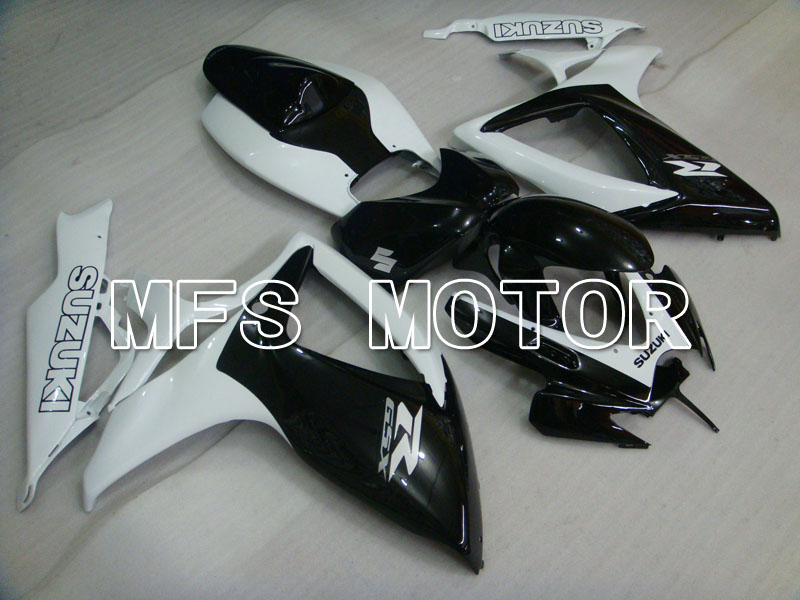Suzuki GSXR600 GSXR750 2006-2007 Injection ABS Fairing - Factory Style - Black White - MFS2358