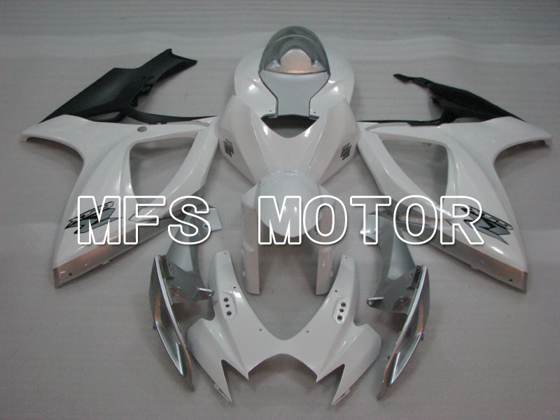 Suzuki GSXR600 GSXR750 2006-2007 Injection ABS Carénage - Usine Style - blanc - MFS2380
