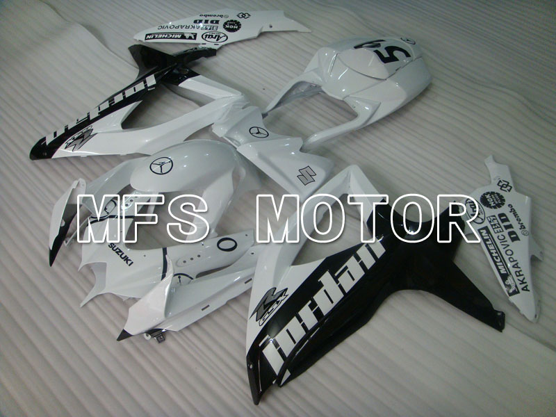Suzuki GSXR600 GSXR750 2008-2010 Injection ABS Fairing - Jordan - Black White - MFS2449