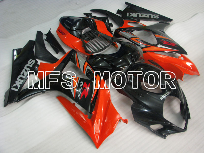Suzuki GSXR1000 2007-2008 Injection ABS Fairing - Factory Style - Black Orange - MFS2697