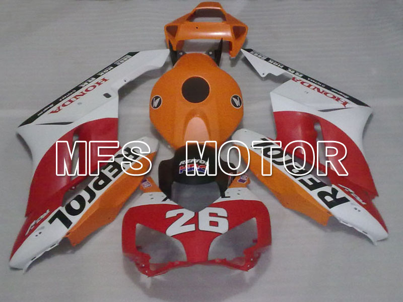 Honda CBR1000RR 2004-2005 Injektion ABS Verkleidung - Repsol - rot Orange Weiß - MFS2843
