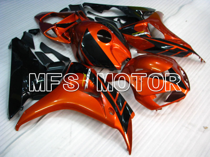 Honda CBR1000RR 2006-2007 Injektion ABS Verkleidung - Fabrik Style - Schwarz Orange - MFS2872