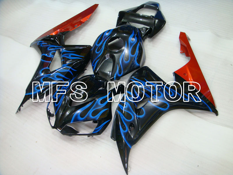 Honda CBR1000RR 2006-2007 Injection ABS Fairing - Flame - Black Blue - MFS2884