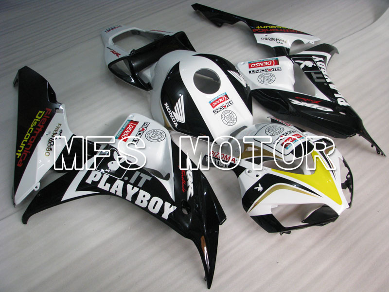 Honda CBR1000RR 2006-2007 Injektion ABS Verkleidung - PlayBoy - Schwarz Weiß - MFS2895