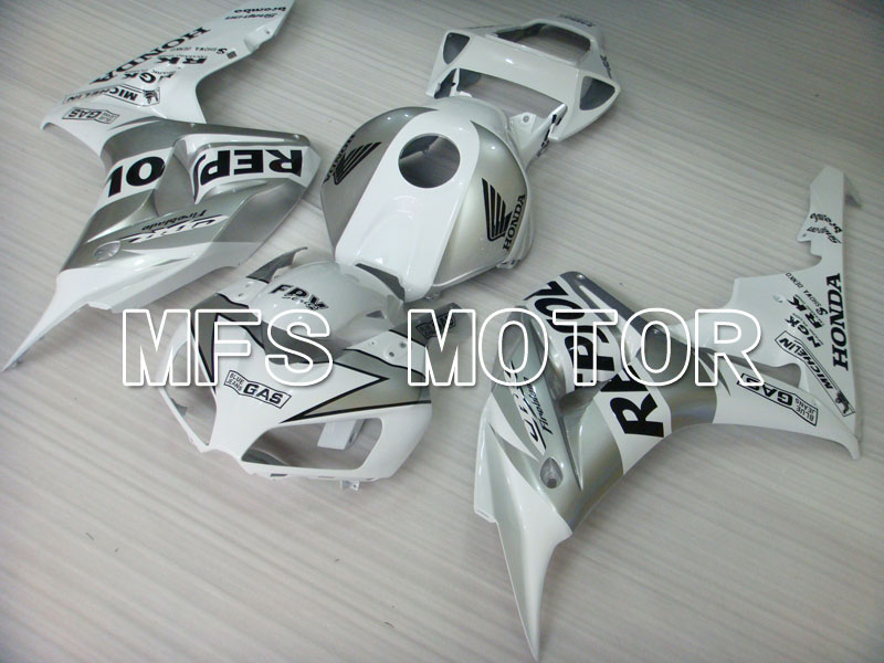 Honda CBR1000RR 2006-2007 Injektion ABS Verkleidung - Repsol - Silber Weiß - MFS2898